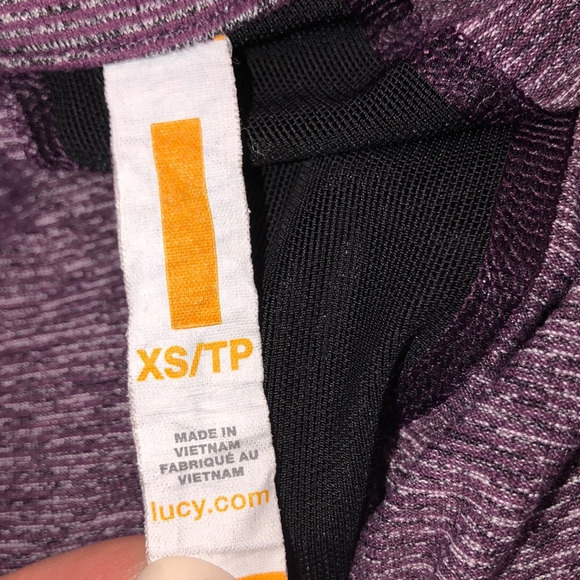 LUCY size xsmall purple athletic pullover - Picture 3 of 3